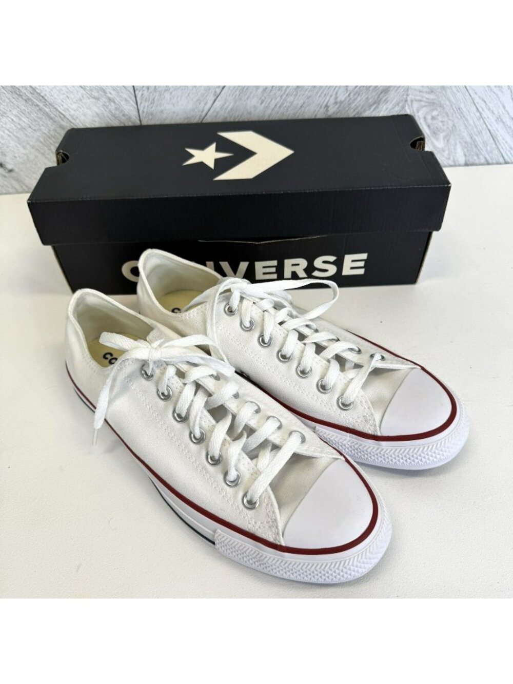 Converse Chuck Taylor All Star Ox Optical White Unisex Shoes Women 10.5/Men 8.5